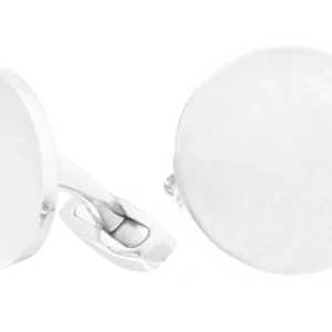 Boutons de manchette en argent (Rond)